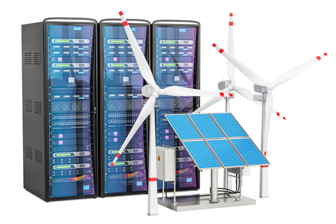 Renewables powering servers