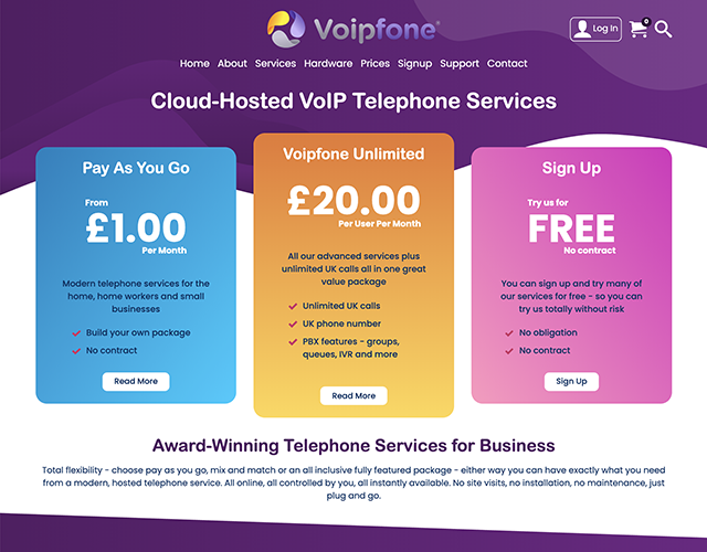 Voipfone new website