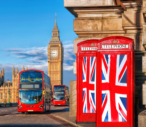 UK phone boxes in London